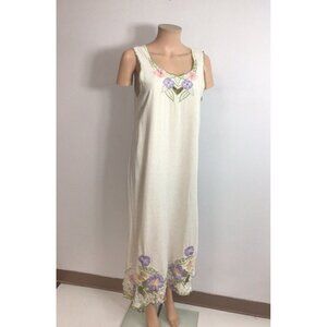 Marcia & Me Linen Sun Dress Womens Medium
